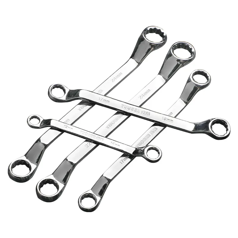 Mirror Polished Double-Ended Box Wrench Set – 45# Carbon Steel Ring Spanners for Automotive & Mechanical Repair, Professional Mechanic Hand Tools